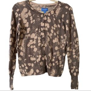 Simply Vera Vera Wang Cárdigan Sweater Size Small Brown.
